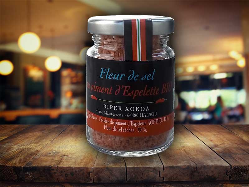 Fleur de sel de Guérande au piment d’Espelette BIO 